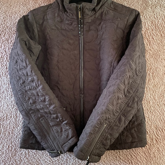 Yoki chocolate brown women’s winter coat, size large - Picture 3 of 7